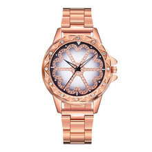 Load image into Gallery viewer, Women Rose Gold Quartz clock